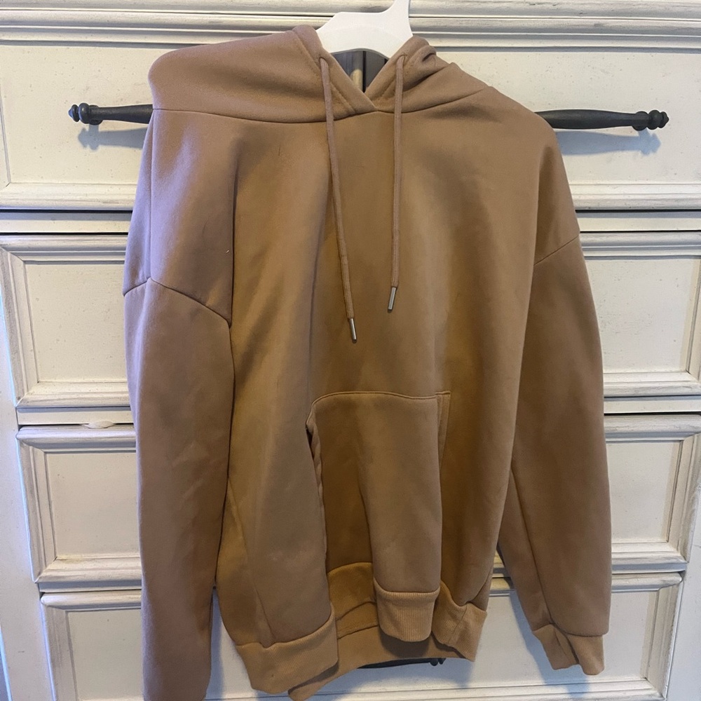 SHEIN Tan Hoodie Jacket